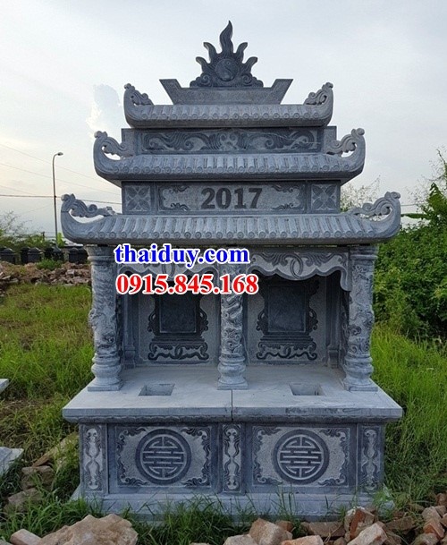 11 lăng mộ đá đôi vợ chồng ba mái thiết kế đơn giản đẹp tại Hà Tĩnh