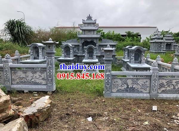 15 mẫu  khu lăng mộ gia đình bằng đá ba mái đẹp tại Tuyên Quang