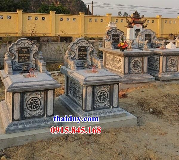 15 mẫu lăng mộ không mái bằng đá xanh Thanh Hoá cao cấp đơn giản tại Lâm Đồng