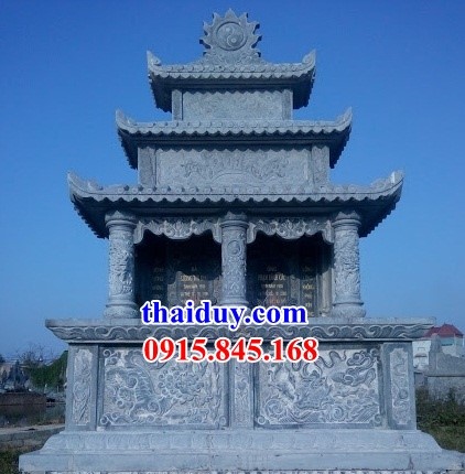22 lăng mộ anh em sinh đôi bằng đá xanh Thanh Hóa ba mái đẹp nhất tại Bình Thuận