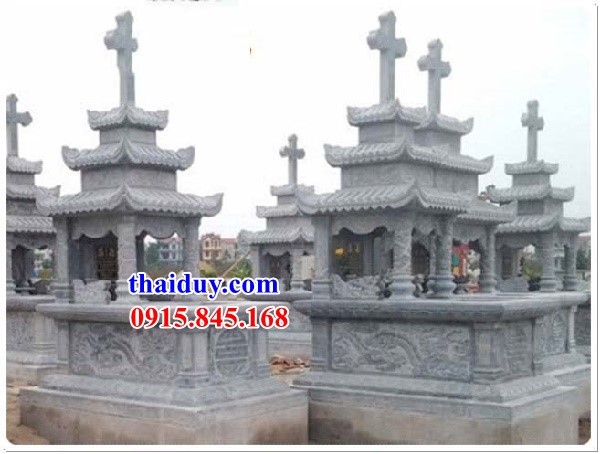 22 lăng mộ đạo thiên chúa công giáo bằng đá nguyên khối ba mái đẹp nhất tại Bình Thuận