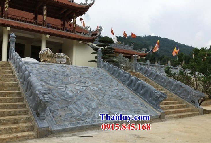 23 Mẫu chiếu rồng đình đền chùa miếu bằng đá xanh kích thước lớn tại Bến Tre