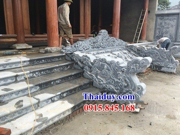 24 rồng rồng bậc thềm đình đền nhà thờ tổ đường bằng đá mỹ nghệ nguyên khối tại Bạc Liêu