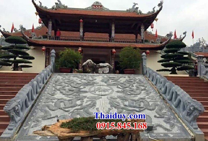 25 Chiếu rồng đình chùa đền miếu bằng đá kích thước lớn thiết kế hiện đại bán tại Tây Ninh