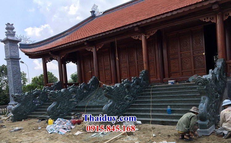 26 rồng bậc thềm đình đền chùa miếu bằng đá tự nhiên cao cấp bán tại Đồng Nai