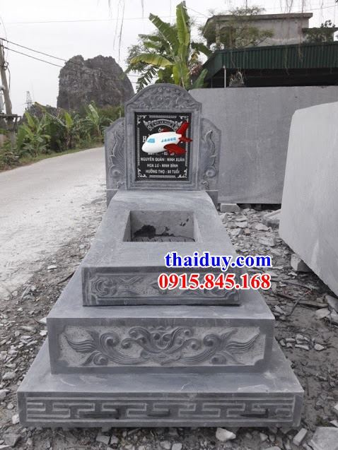 30 mẫu lăng mộ tam cấp bằng đá cao cấp tự nhiên không mái tại Hưng Yên