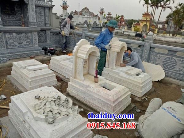 35 mẫu lăng mộ bằng đá trắng tự nhiên cao cấp một mái đẹp tại Hải Phòng