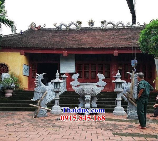 43 lư hương cắm nhang đền tưởng niệm bằng đá cao cấp đẹp tại Ninh Bình
