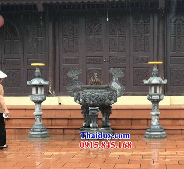 61 mẫu lư hương khu di tích đài tưởng niệm bằng đá xanh chạm khắc tinh xảo tại Tuyên Quang