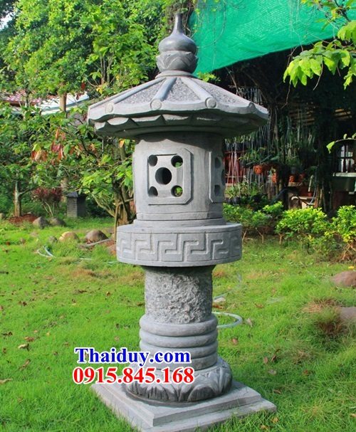 64 đèn đá xanh trang trí sân vườn tại Ninh Bình