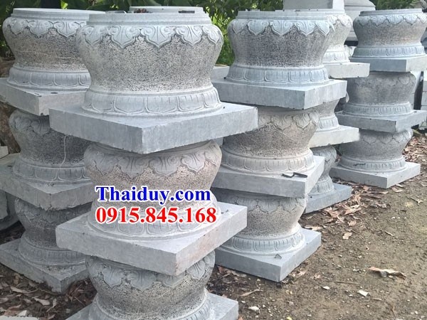 69 chân cột nhà thờ họ từ đường dòng họ gia tộc bằng đá mỹ nghệ Ninh Bình đẹp tại Vĩnh Long