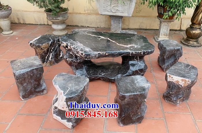 75 Bộ bàn ghế bằng đá mỹ nghệ Ninh Bình có 6 ghế tại Quảng Ngãi