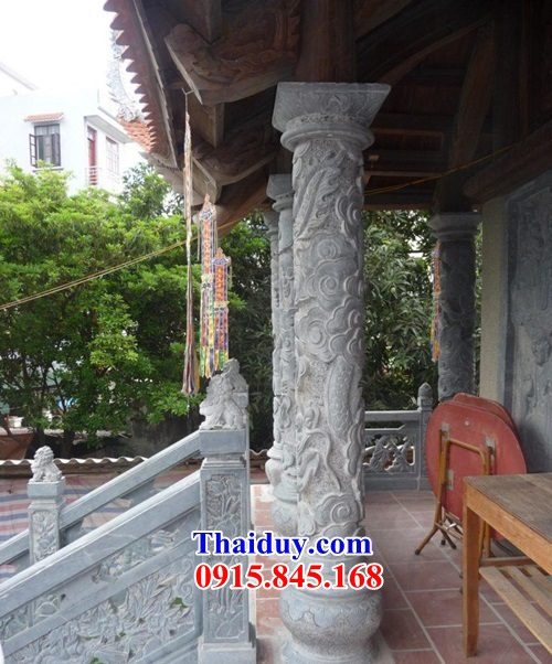 Địa chỉ bán cột đồng trụ đền chùa hình tròn chạm khắc tinh xảo tại Sài Gòn