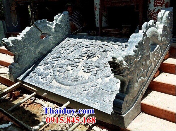 Mẫu chiếu rồng đình chùa đền miếu bằng đá thiết kế hiện đại bán chạy nhất tại Sài Gòn