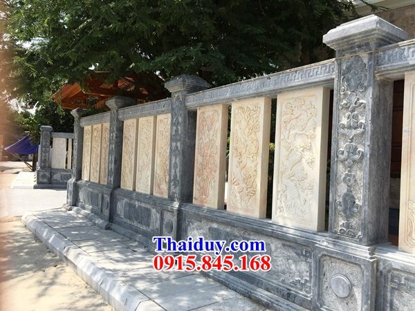 Thiết kế 78 tường hàng rào lan can khu biệt thự bằng đá cao câp bán tại Hà Giang