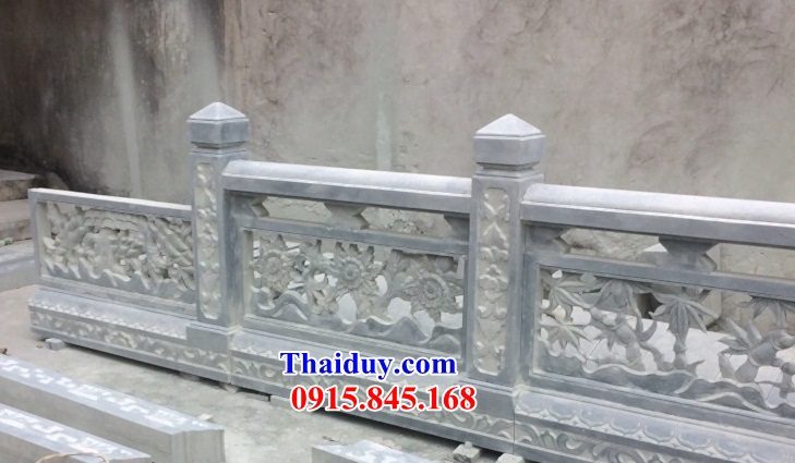 Thiết kế 78 tường hàng rào lan can nhà thờ họ bằng đá chạm trổ tứ quý bán tại Hà Giang