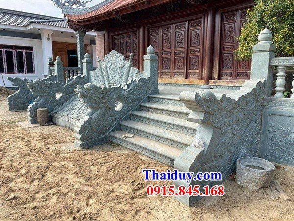 Thiết kế rồng chiếu rồng từ đường bằng đá nguyên khối bán tại Lai Châu