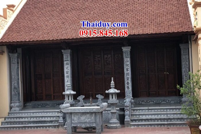 Top 10 cột đá đồng trụ đền chùa chạm khắc hoa văn tinh xảo tại Bình Phước