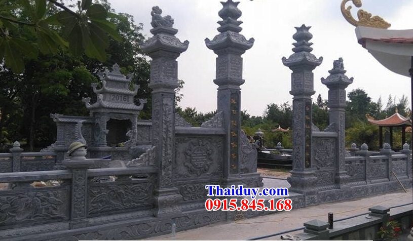 Top 5 tường rào bao quanh từ đường khu lăng mộ bằng đá mỹ nghệ Ninh Bình bán tại Kiên Giang