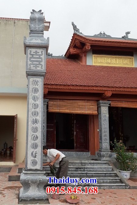 Top cột đá nhà thờ họ tại Ninh Thuận