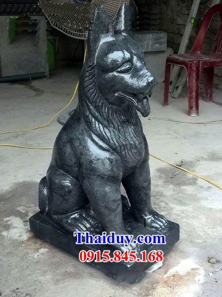 08 mẫu chó canh cổng trấn yểm khu lăng thờ chung đình chùa miếu bằng đá tự nhiên cao cấp tại Nam Định