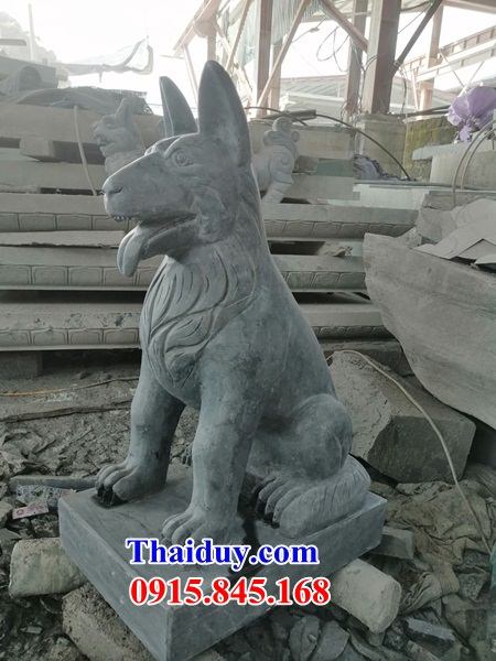 09 mẫu chó trấn yểm lăng mộ dòng họ bằng đá tại Hà Nam