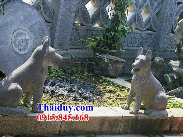 10 mẫu chó trấn yểm lăng mộ đền chùa bằng đá tại Trà Vinh