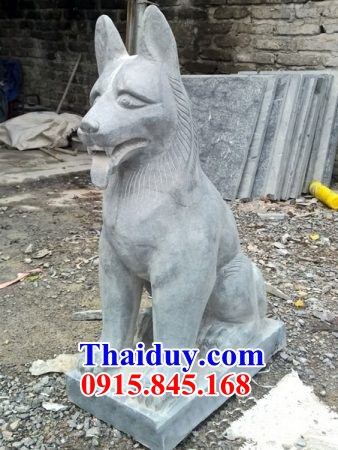 10 mẫu chó trấn yểm lăng mộ đền chùa bằng đá xanh tự nhiên cao cấp tại Trà Vinh