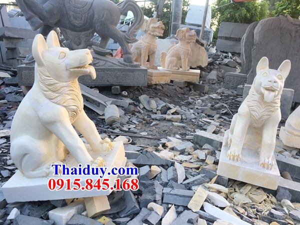 10 mẫu chó trấn yểm lăng mộ dòng họ bằng đá tại Điện Biên