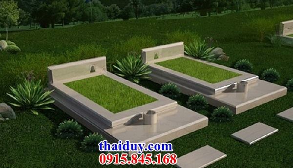 10 mẫu lăng mộ đá xanh tự nhiên không mái chạm khắc đẹp tại Thanh Hoá