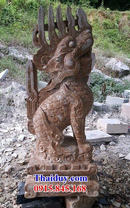 11 mẫu nghê đá đẹp cao cấp canh cổng nhà thờ họ điêu khắc tinh xảo tại Yên Bái