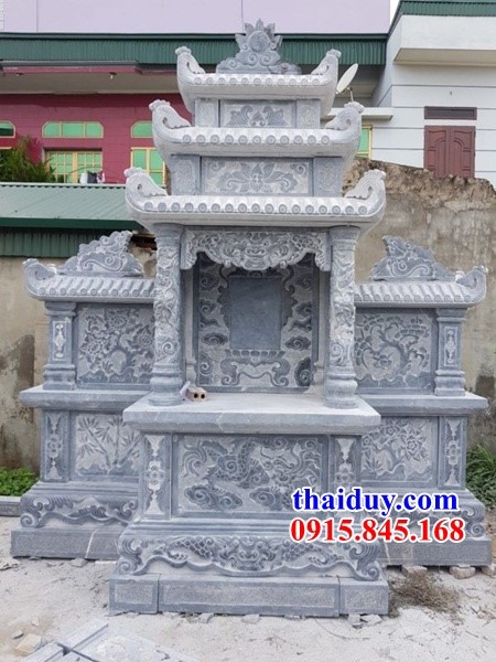 15 lăng mộ đôi ba mái bằng đá mỹ nghệ chạm trổ tứ quý chuẩn phong thuỷ tại Bà Rịa Vũng Tàu