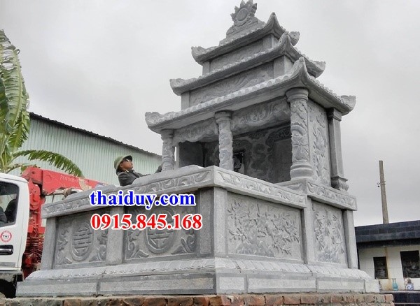 15 lăng mộ đôi ba mái bằng đá mỹ nghệ chạm trổ tứ quý tại Bà Rịa Vũng Tàu