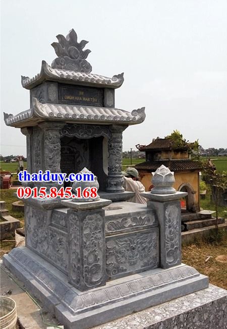 15 mẫu lăng mộ đá hai mái thiết kế đơn giản tại Quảng Ngãi