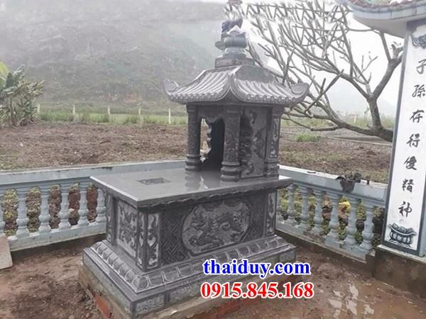 15 mẫu lăng mộ đơn một mái bằng đá đẹp tại Bình Phước