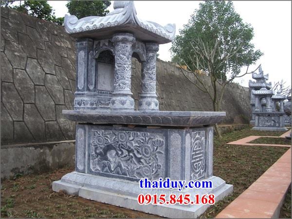 15 mẫu lăng mộ một mái bằng đá cao cấp chạm khắc hoa văn tinh xảo tại Quảng Ngãi
