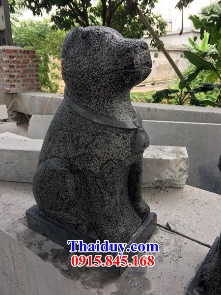 15 mẫu tượng chó trấn yểm biệt thự tư gia bằng đá tự nhiên cao cấp tại Long An