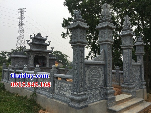 30 lăng mộ ba đao ba mái thờ chung dòng họ bằng đá mỹ nghệ cất tro cốt tại Điện Biên