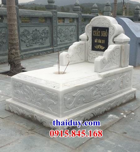 30 mẫu lăng mộ đá trắng mỹ nghệ cao cấp không mái chạm khắc hoa văn đẹp tại Bạc Liêu