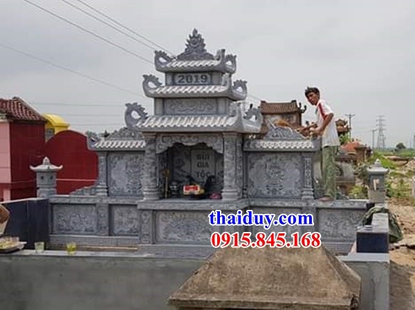 32 mẫu lăng mộ ba đao bằng đá chạm khắc hoa văn tại Bình Dương