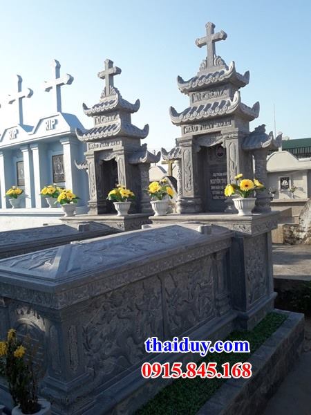 33 lăng mộ hai đao đạo thiên chúa công giáo bằng đá liền khối Thanh Hóa tại Hải Phòng