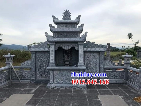 37 lăng mộ ba mái bằng đá chạm trổ tứ quý tại Thái Bình