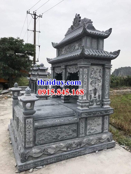 38 lăng mộ hai đao bằng đá chạm khắc hoa văn hiện đại tại Hà Nội
