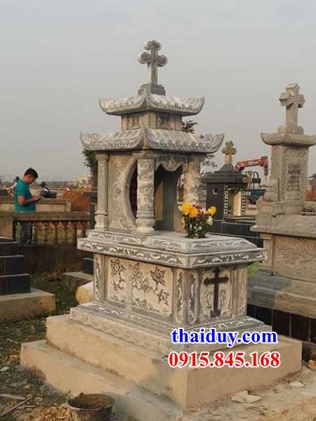 40 Lăng mộ ba mái ba đao đạo thiên chúa công giáo bằng đá xanh bán báo giá tại Đắk Nông