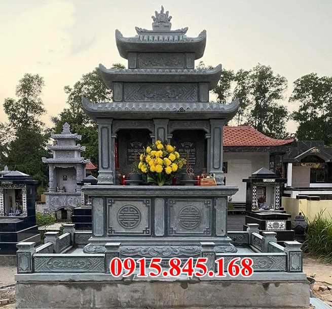 40 mẫu lăng mộ quây úp chụp kim tĩnh đá nguyên khối một mái đơn giản tại Đà Nẵng