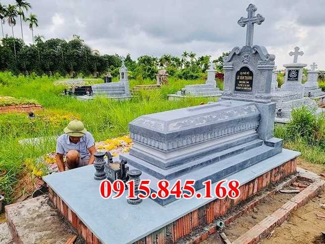 40 mẫu mộ công giáo đạo thiên chúa đá nguyên khối một mái đơn giản tại Đà Nẵng