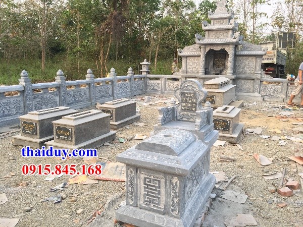41 Lăng mộ ba mái bằng đá tự nhiên thi công lắp đặt tại Thừa Thiên Huế