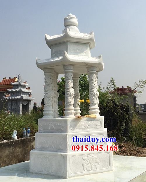 41 lăng mộ hai mái hình lục lăng bằng đá trắng tự nhiên bán chạy nhất Tuyên Quang