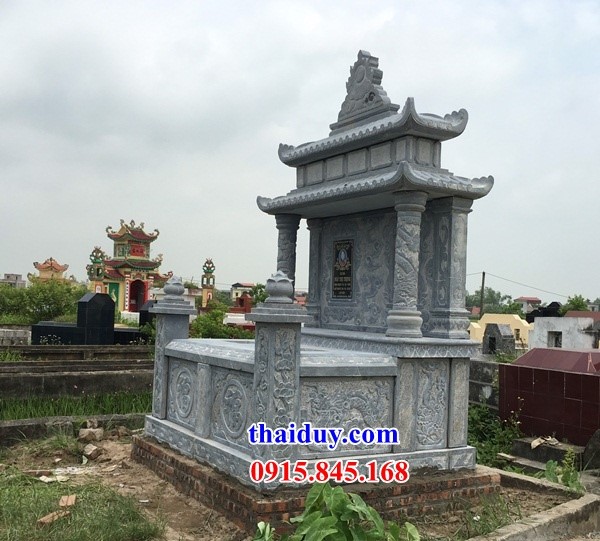 41 lăng mộ hai mái thờ ông bà bằng đá chạm khắc tinh xảo bán chạy nhất Tuyên Quang