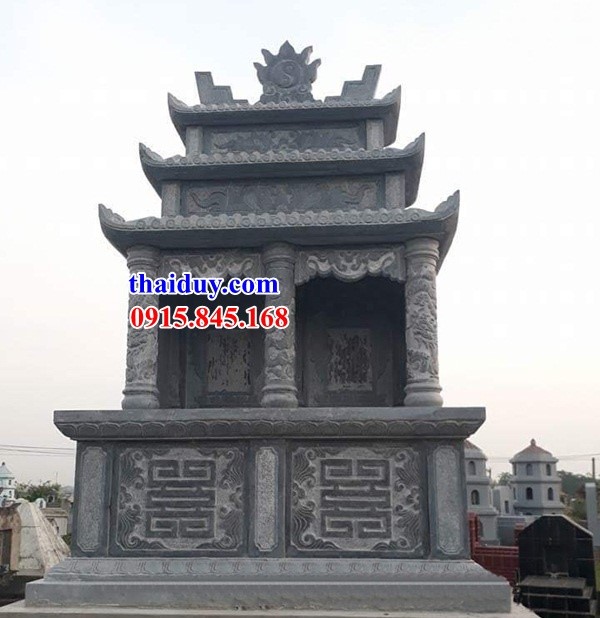 44 lăng mộ đá đơn giản đẹp ba mái thờ anh em sinh đôi tại Quảng Ngãi